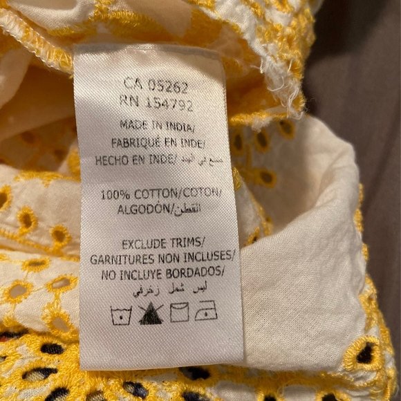 California Moon Rise Tie Front Crochet Blouse - Picture 8 of 9